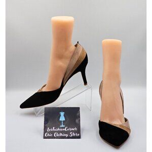 Boden Women's 3 Tones Suede Henrietta Pointed Toe Suede Heels  Sz 10.5 2467